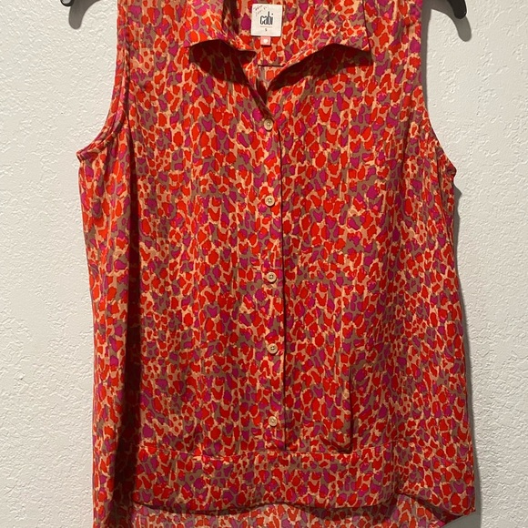 Cabi 3270 Heartbreaker Sleeveless Blouse Tank Size Small Excellent Condition - Picture 5 of 8
